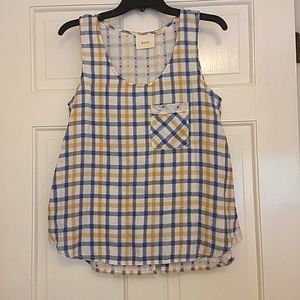NWOT Anthropologie Cotton/Linen Tank